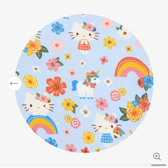 NEW Posh Peanut Springtime Blue Hello Kitty® Convertible One Piece Footie - Picture 5 of 6